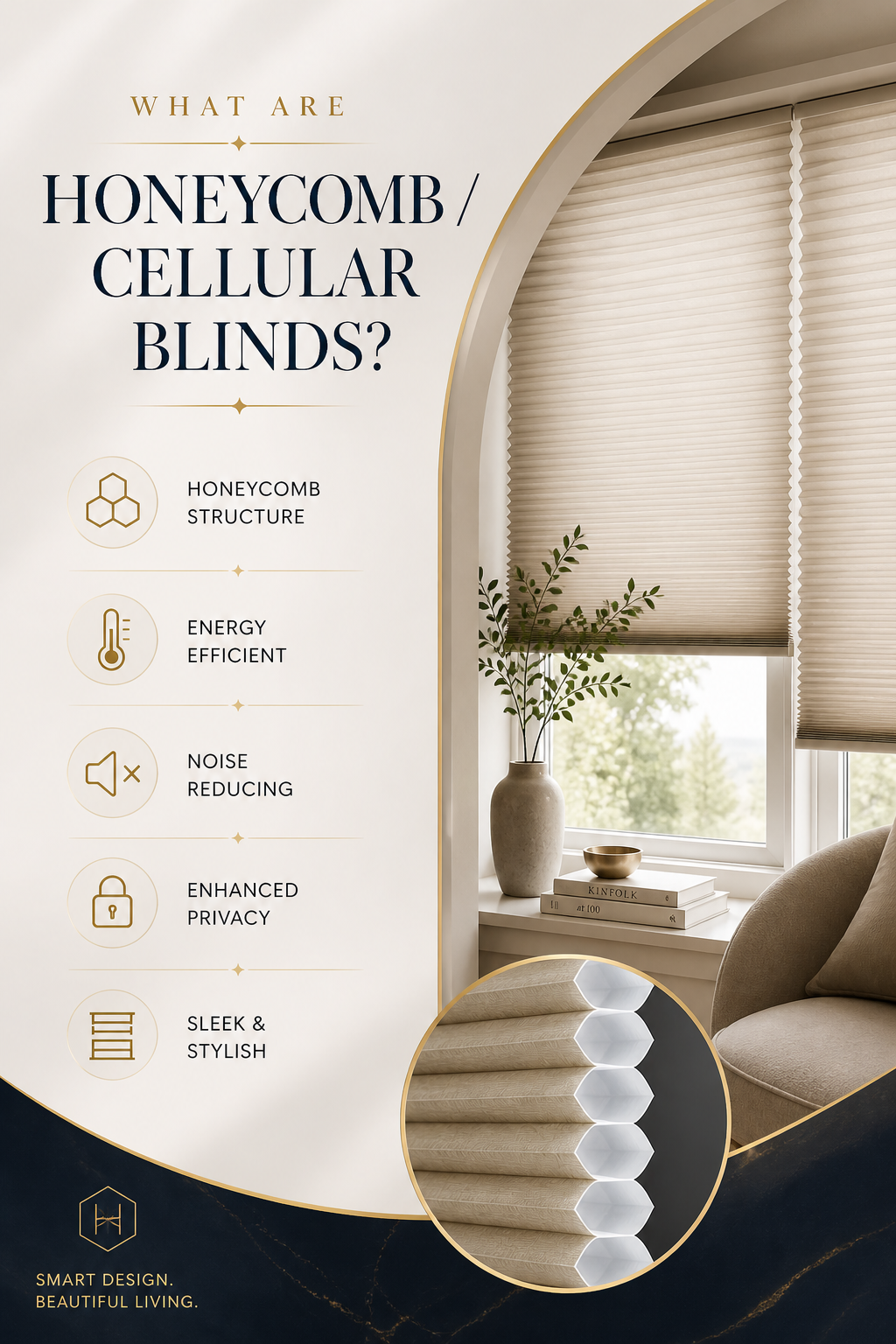 , Honeycomb Blinds  in Hyderabad Luxury honeycomb cellular blinds in Hyderabad